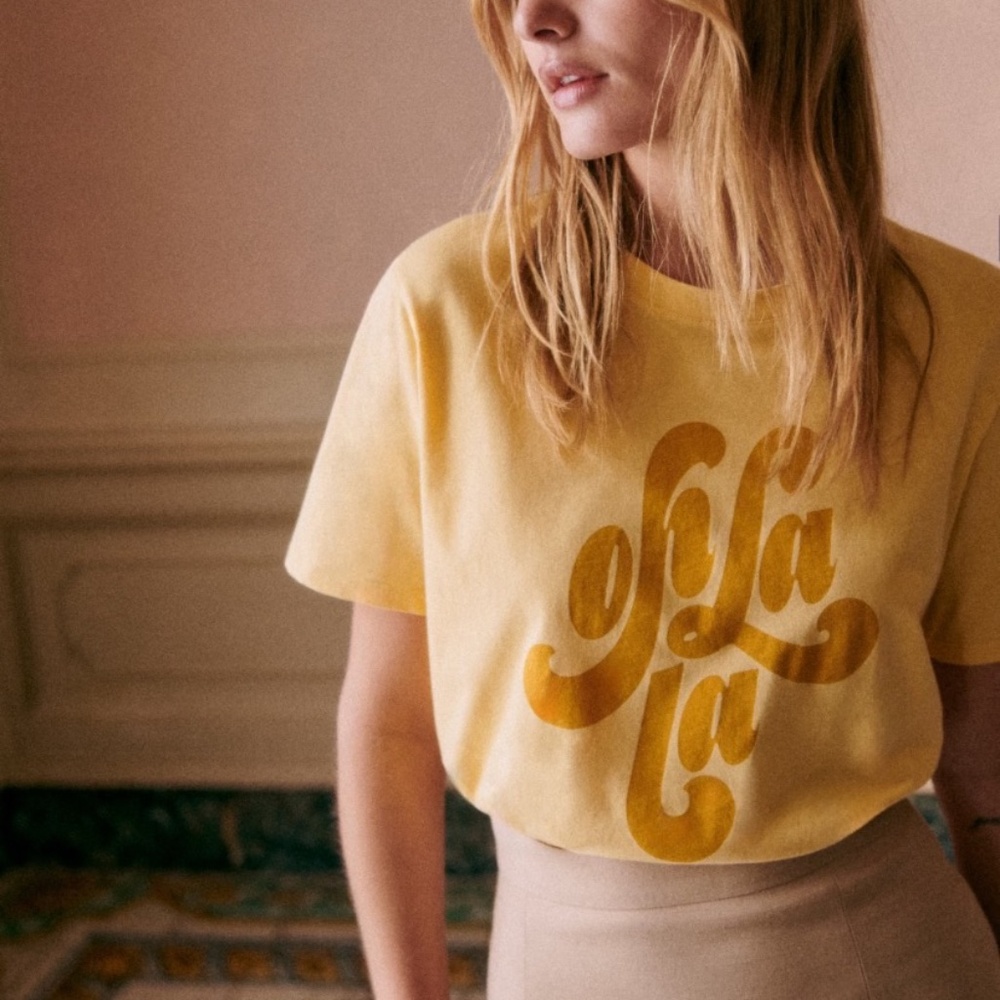 Sezane OH LA LA T-SHIRT